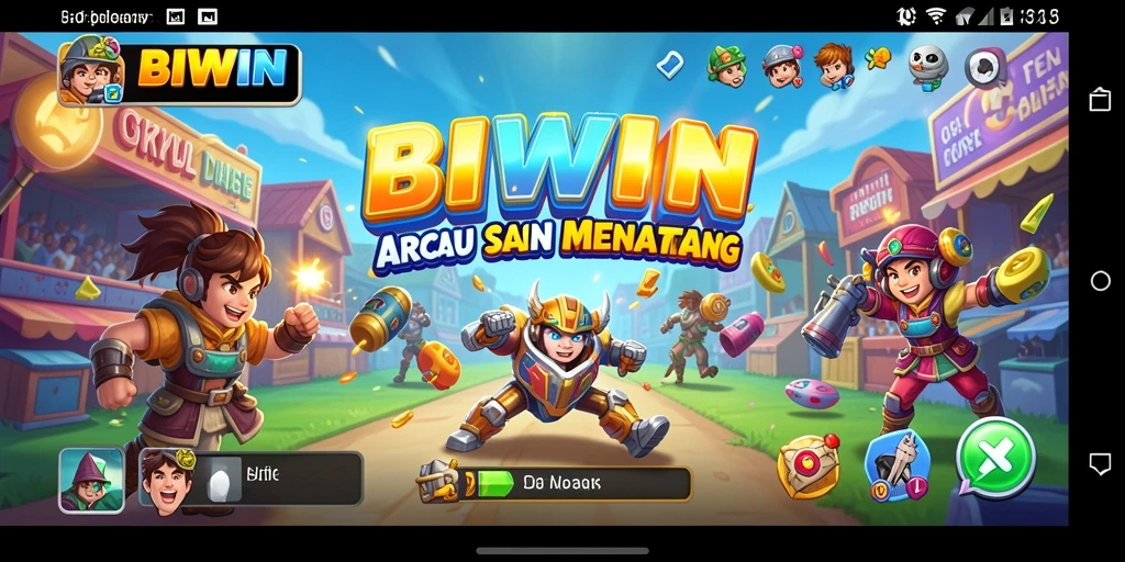 Tampilan gameplay seru dan penuh aksi dalam BIWIN.
