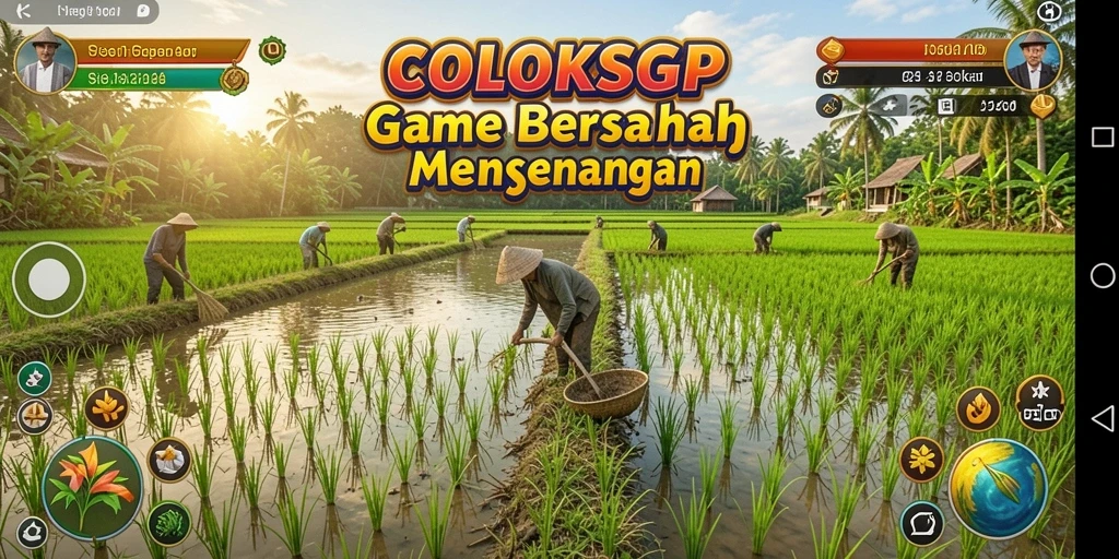 Tampilan menarik gameplay COLOKSGP dengan lahan pertanian yang subur.