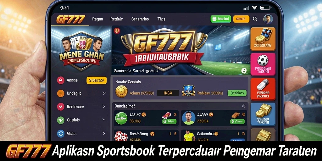 Screenshot utama GF777 menunjukkan antarmuka taruhan yang menarik dan interaktif.