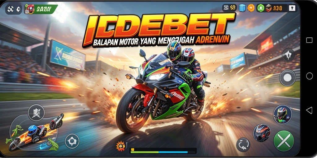 Tampilan mendebarkan dari balapan motor di IDEBET.