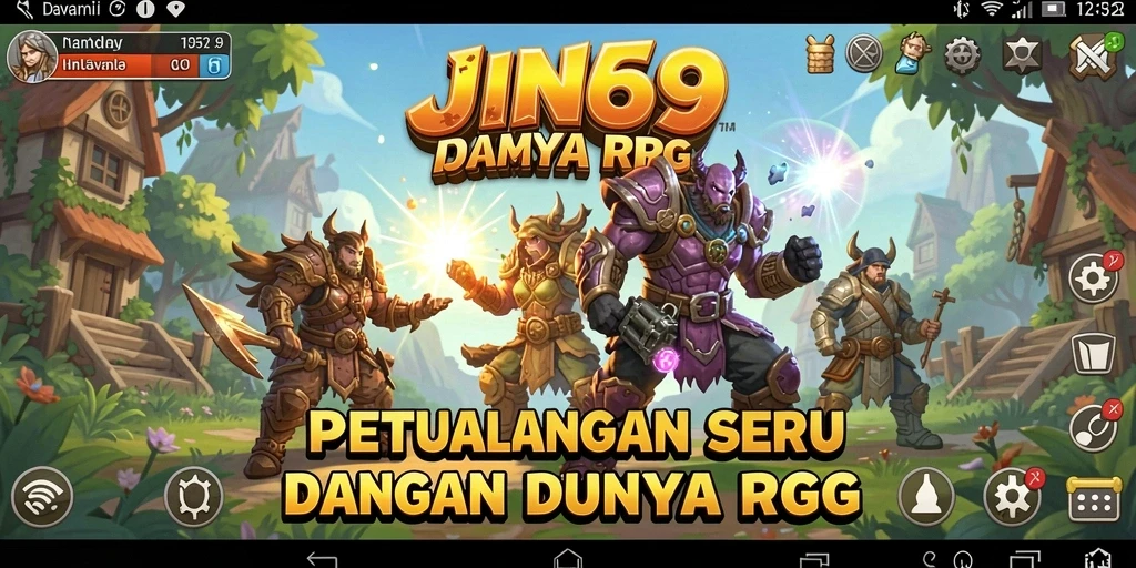 Menampilkan gameplay petualangan seru dan pertarungan karakter di JIN69.