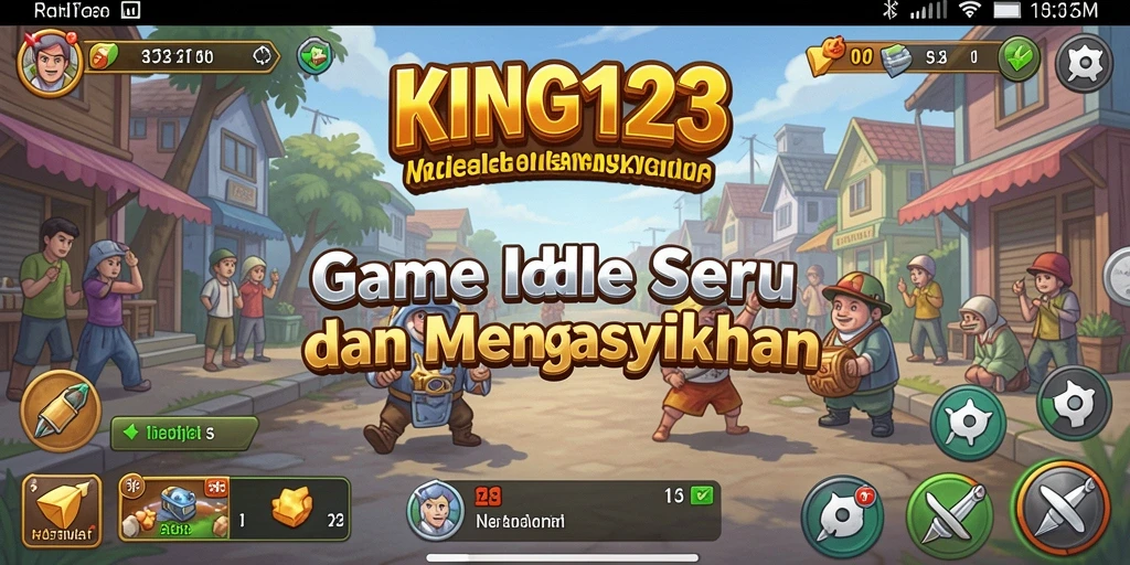 Tampilan gameplay <strong>KING123</strong> menampilkan kemajuan kerajaan yang mengasyikkan.
