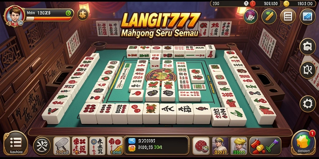 Tampilan gameplay LANGIT777 yang seru dan menantang di dunia Mahjong.