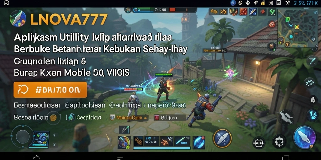 Tampilan utama LNOVA777 dengan berbagai fitur utilitas.