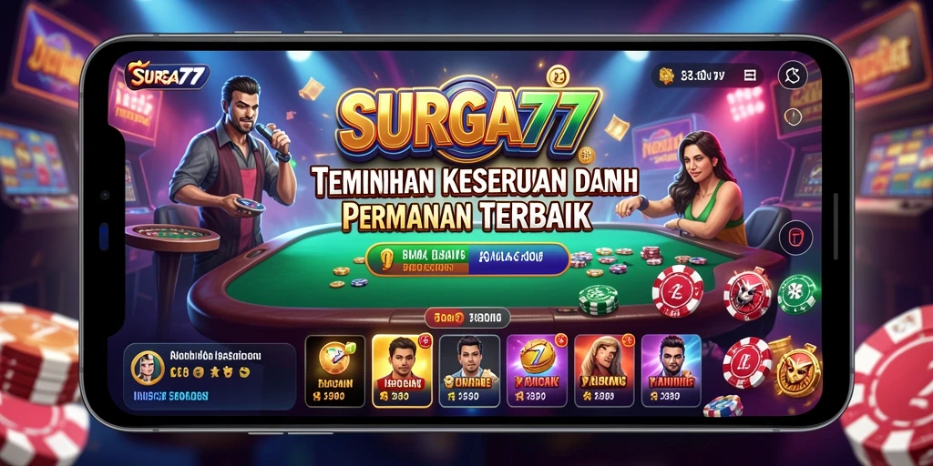 Tampilan gameplay SURGA77 yang mendebarkan dan penuh warna.