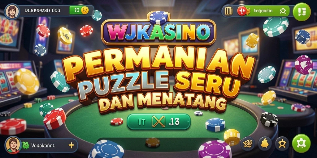 Screenshot gameplay WJKASINO menampilkan tantangan puzzle yang seru.